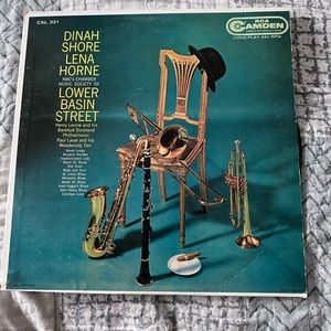 DINAH SHORE LENA HORNE LOWER BASIN STREET (VG+) CAL-321 LP VINYL RECORD